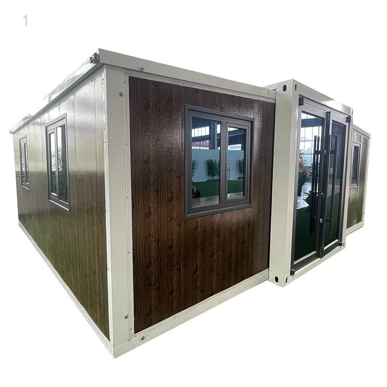 40 Ft Mini Flat Pack Insulated Solar Panel Warehouse Prefabricated Expandable Shipping Container House For Beach