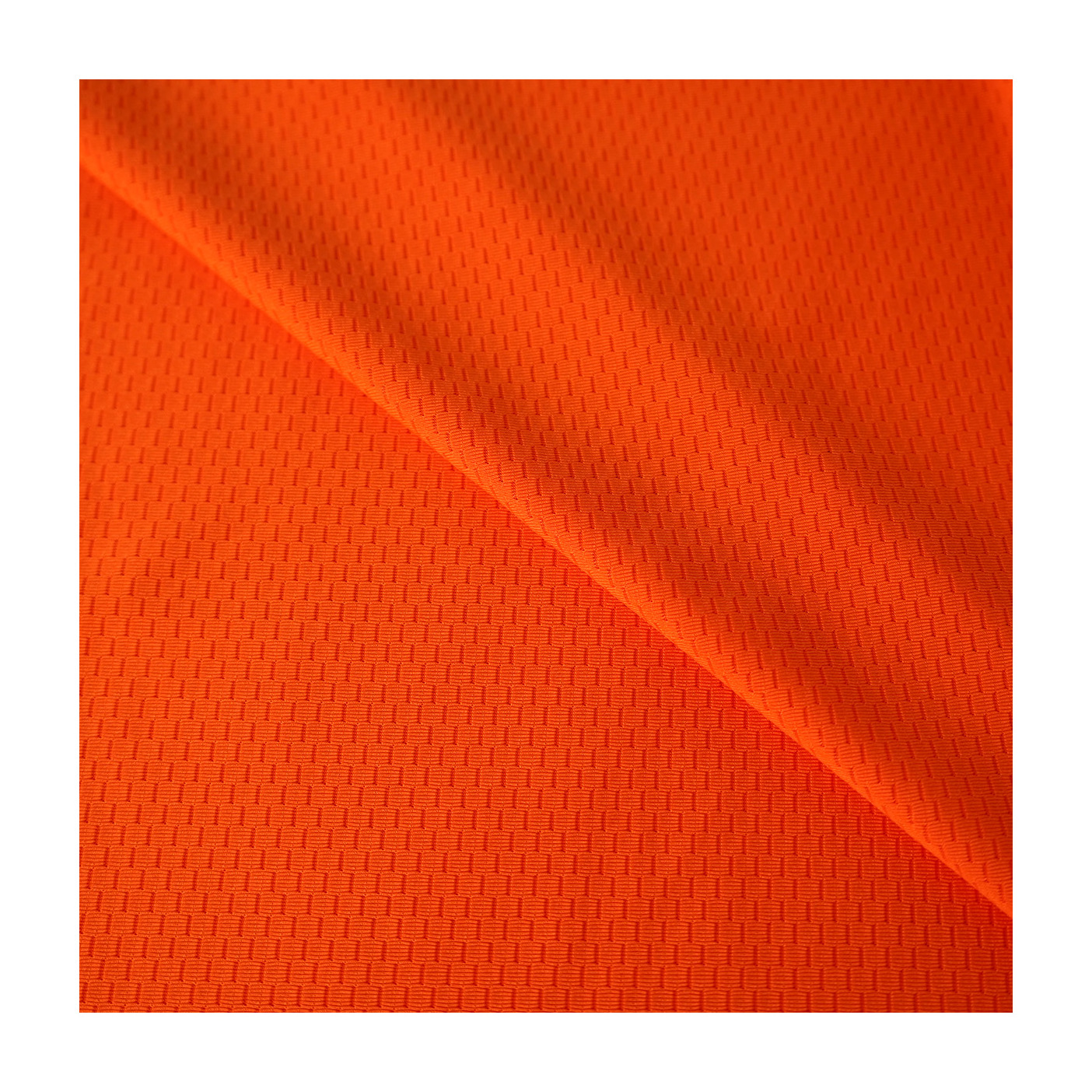 Wholesale Sportswear Fabric Light Weight Orange 90 Polyester 10 Spandex Quick Dry Mesh Fabric For Summer T Shirts