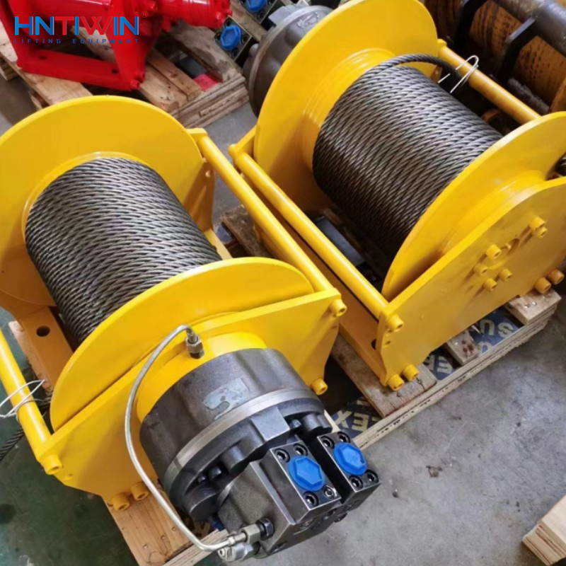 Winch manufacturer Fast speed 6 ton hydraulic winch with internal five-star motor with CE