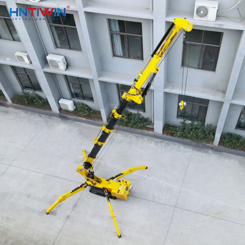 POPULAR IN Russia 3Ton 5ton mini spider crane for sale used for narrow space