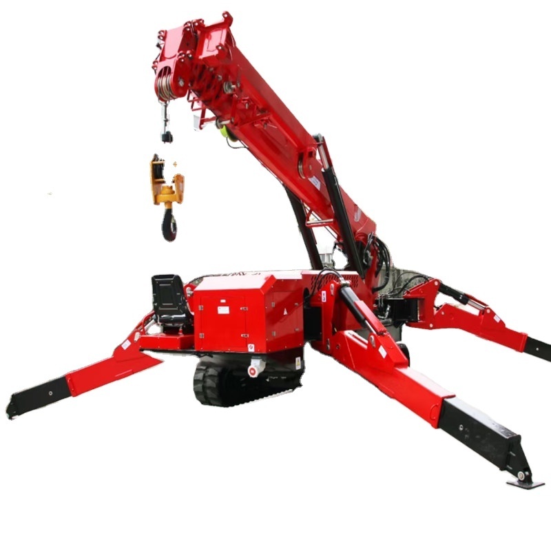 POPULAR IN Russia 3Ton 5ton mini spider crane for sale used for narrow space