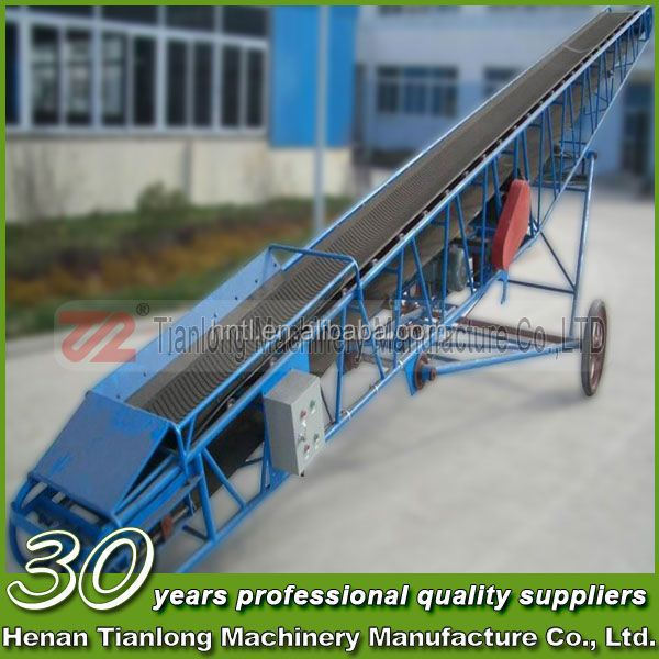 China Automatic wood chip belt conveyor for sale