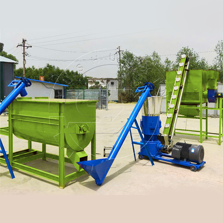 Automatic cutting alfalfa cubes organic fertilizer pellet machine