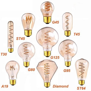 LED Soft Filament Bulb Vintage Antique Retro Bulbs Edison Bulb Light 85-265V 220V