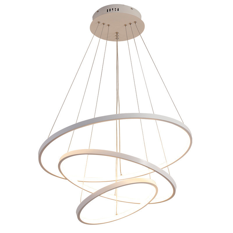 Modern Pendant Lamp Led 3/4/5 Rings Circle Ceiling Chandelier Indoor Hanging Light Pendant lamp Round Lighting Fixture