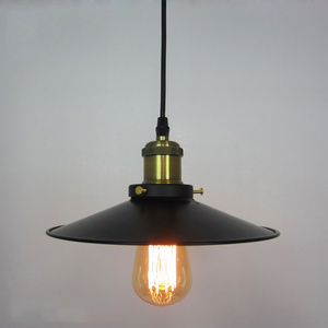 Loft Indoor Lighting Wrought Iron Retro Black Modern Light Fixtures Simple Single Head Industrial Hotel Pendant Lamp