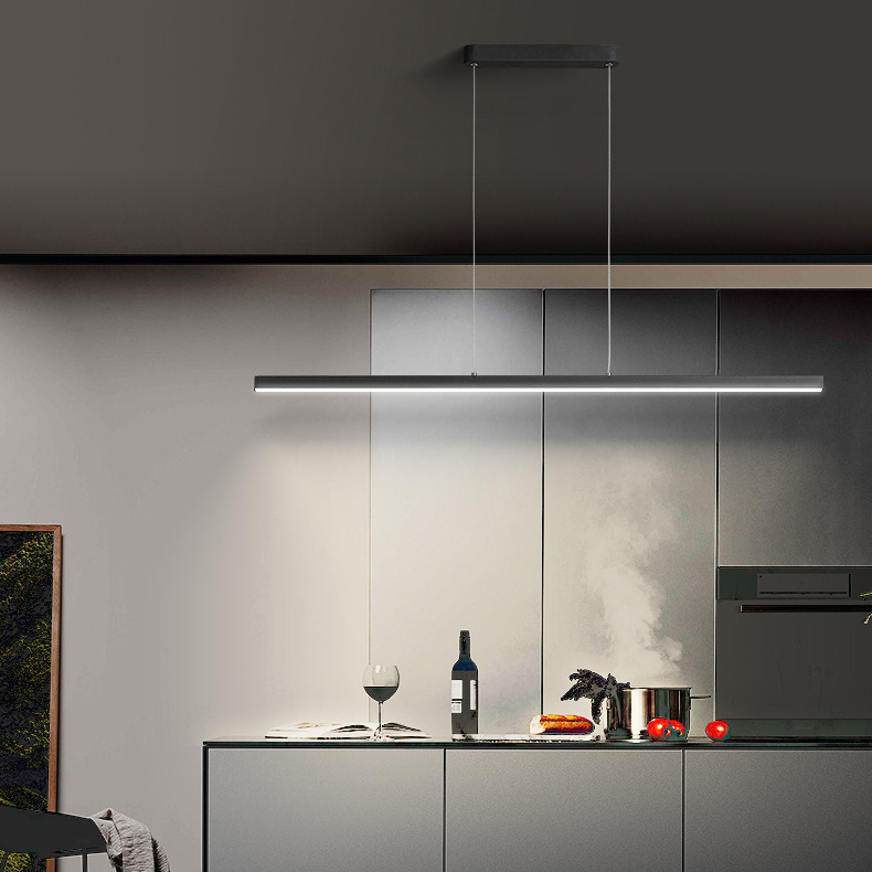 Modern Simple Black Lines Hanging Lamp Kitchen Island Dining Table Light Pendant Lights