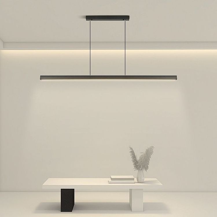 Modern Simple Black Lines Hanging Lamp Kitchen Island Dining Table Light Pendant Lights