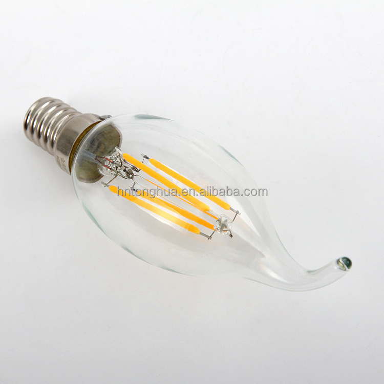 E14 Led 110V/220V Dimmable/Non-dimmable C35 2W 4W Led Filament Bulb Edison Led Candle Light