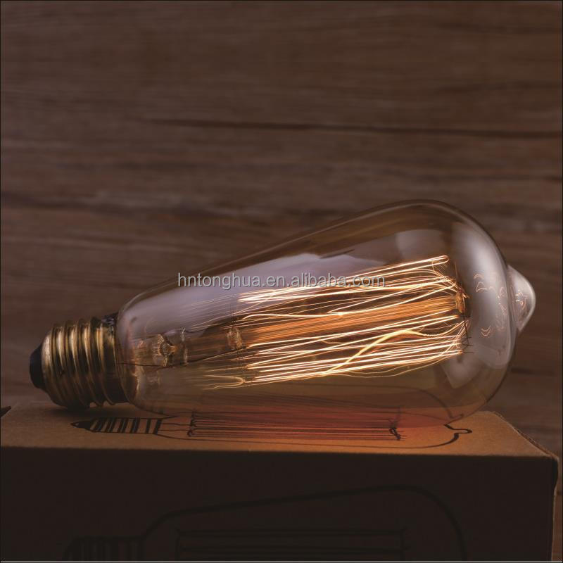 Antique Vintage Edison Bulb A19 ST64 G80 G95 G125 T45 T30 E26/E27 110-220V Incandescent Bulb