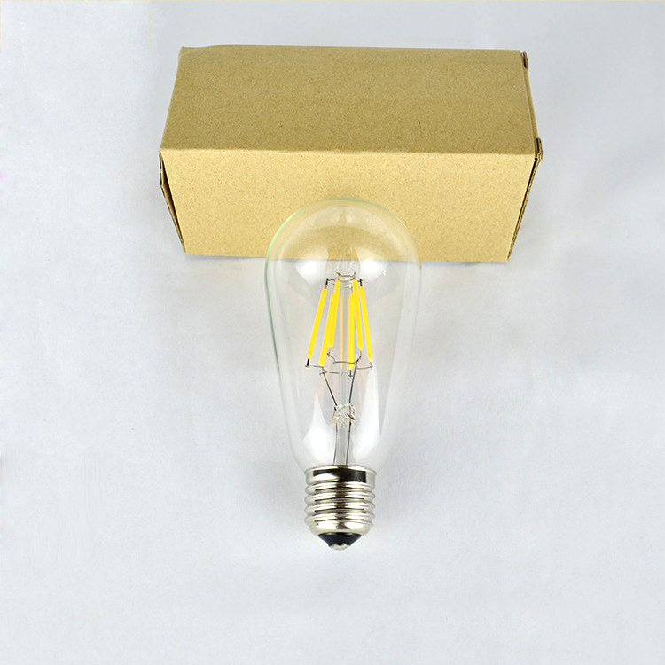 2020 Hot Sale Decorative Lighting ST58 Dimmable Edison Bulb LED Filament Bulb