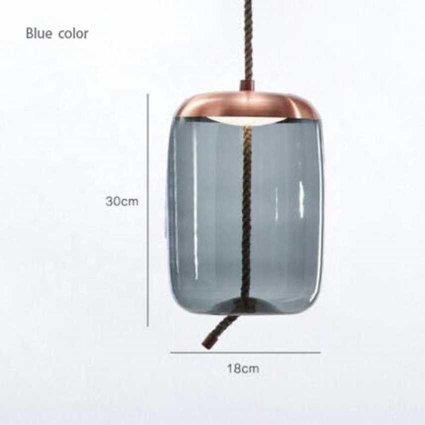 Nordic Stained Glass Pendant Light E27 Modern Decorative Lamp Fixtures