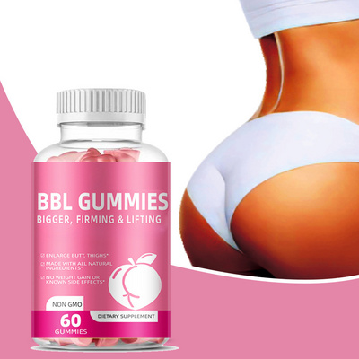 Wholesale Private Label Big BBL Gummies Buttock Butt Enhancement Gummy BBL Gummies For Women