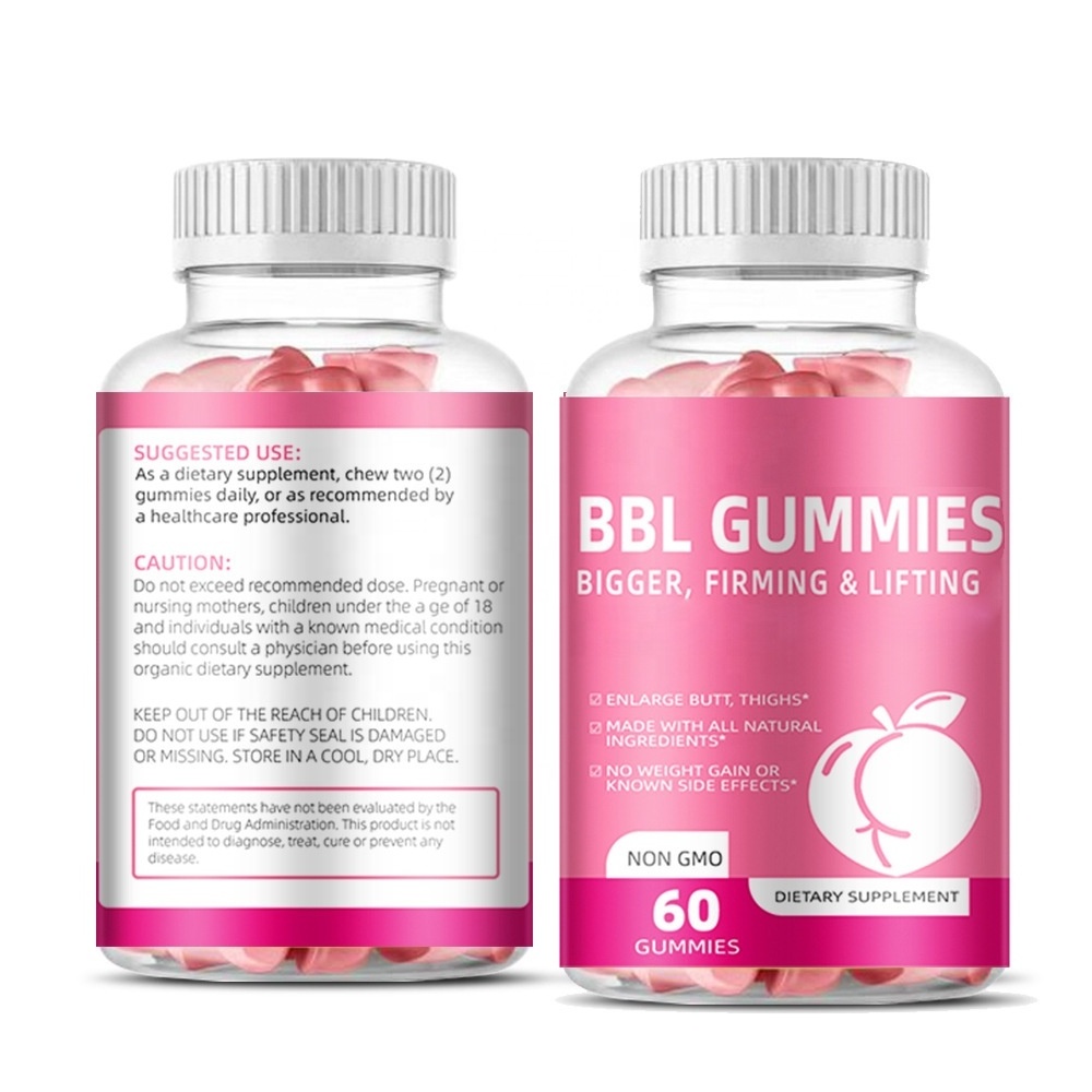 Wholesale Private Label Big BBL Gummies Buttock Butt Enhancement Gummy BBL Gummies For Women