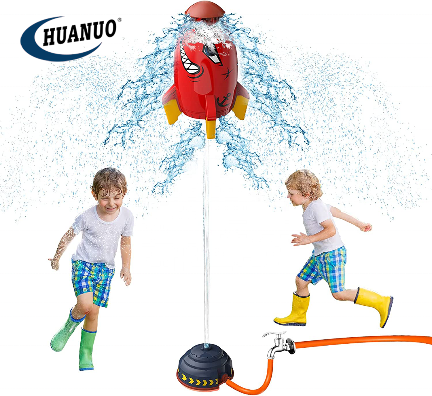 2023 Best Seller Launch Rocket Outdoor Sprinkler Toy  Rockets Launcher for Kids