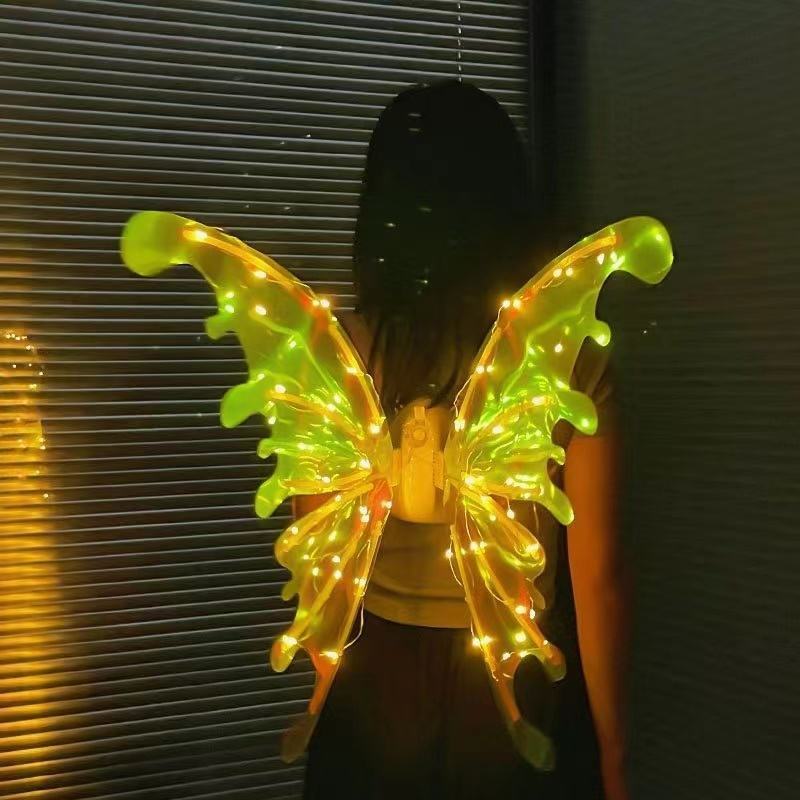 DIY Assembly Fairy Electric Wings Electric Glow Angel Led Lights Wings Toys Dress Up Party Decorations Wings Toys For Kids