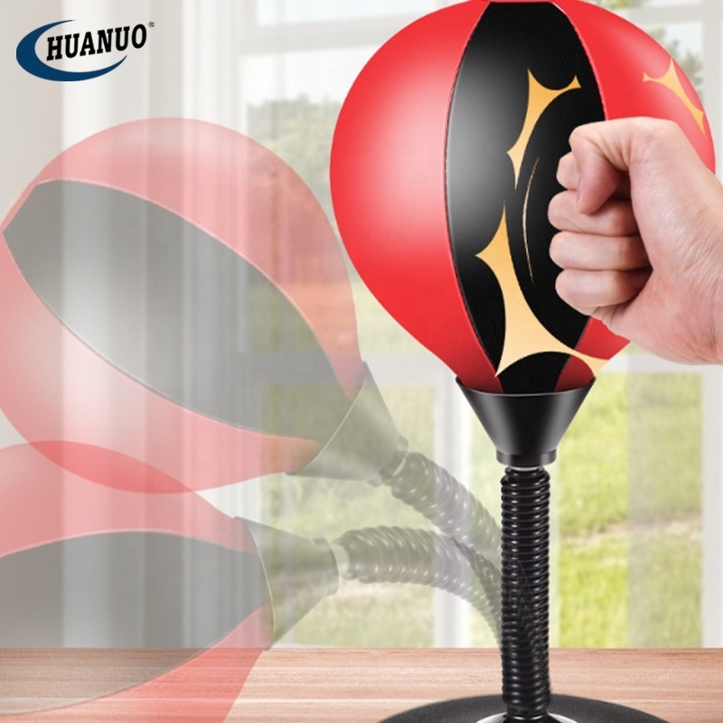 Best Gift Kids Stress Relief Air Inflatable Free Sucker Stand Boxing Training Practical Punching Ball Desktop Boxing Toy For Boy