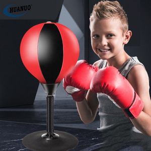 Best Gift Kids Stress Relief Air Inflatable Free Sucker Stand Boxing Training Practical Punching Ball Desktop Boxing Toy For Boy