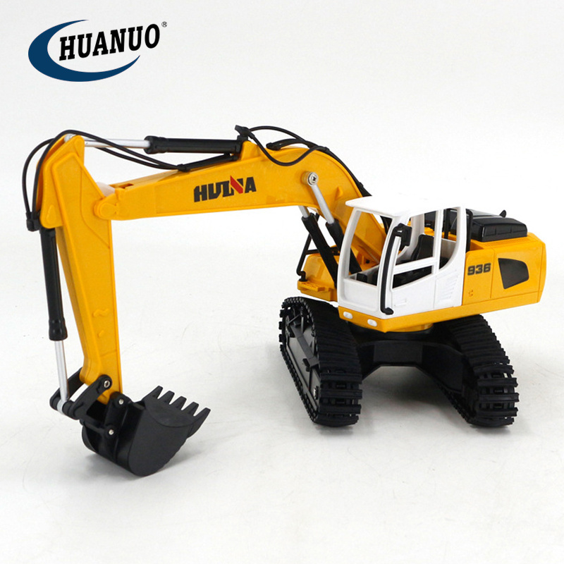 1/24th 6CH Rc Excavator Model Truck 2.4GHz Remote Control Grab Digger Excavator Model Truck for Kids