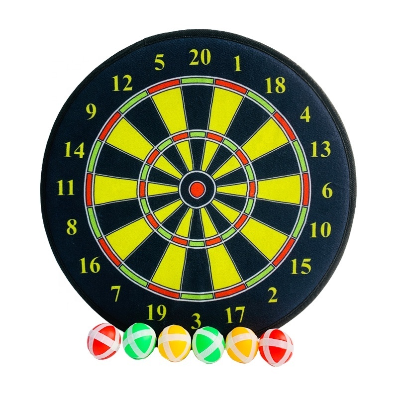 Educational sport toy 36cm double-sided cloth dartboard shooting target toys kids dart board