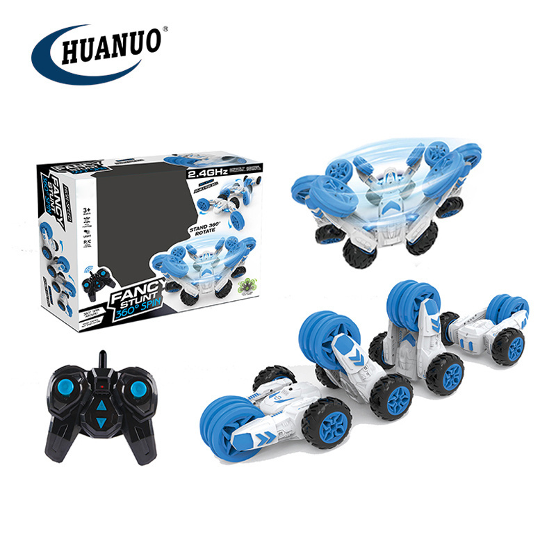 360 Degree spinning 5 wheels toy 6 channel remote control double roll stunt car toy