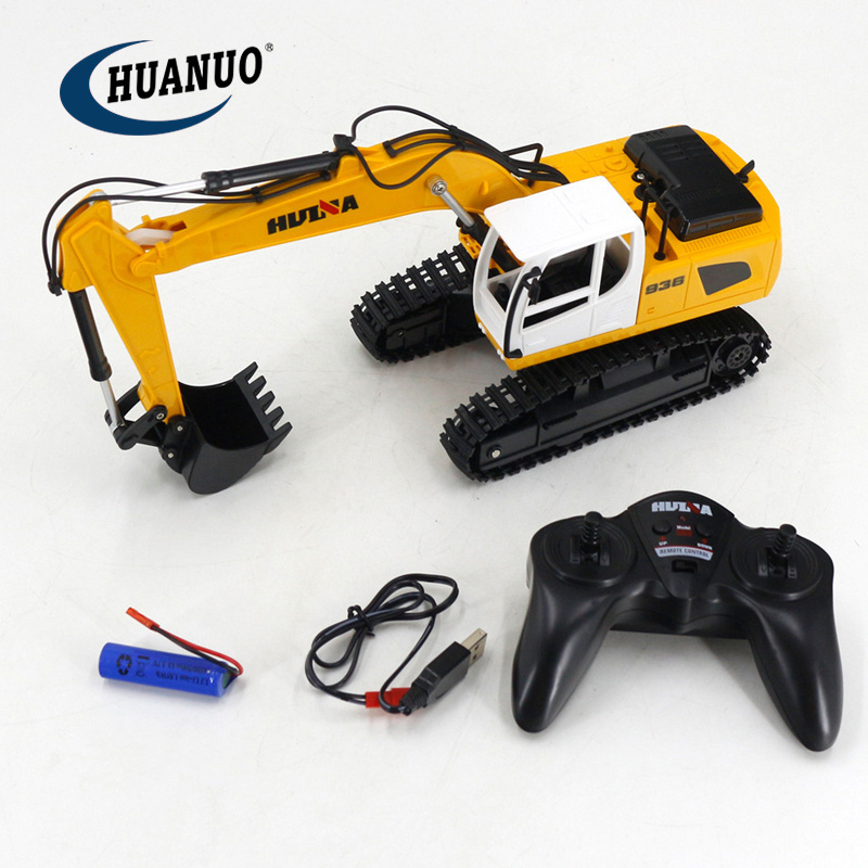 1/24th 6CH Rc Excavator Model Truck 2.4GHz Remote Control Grab Digger Excavator Model Truck for Kids