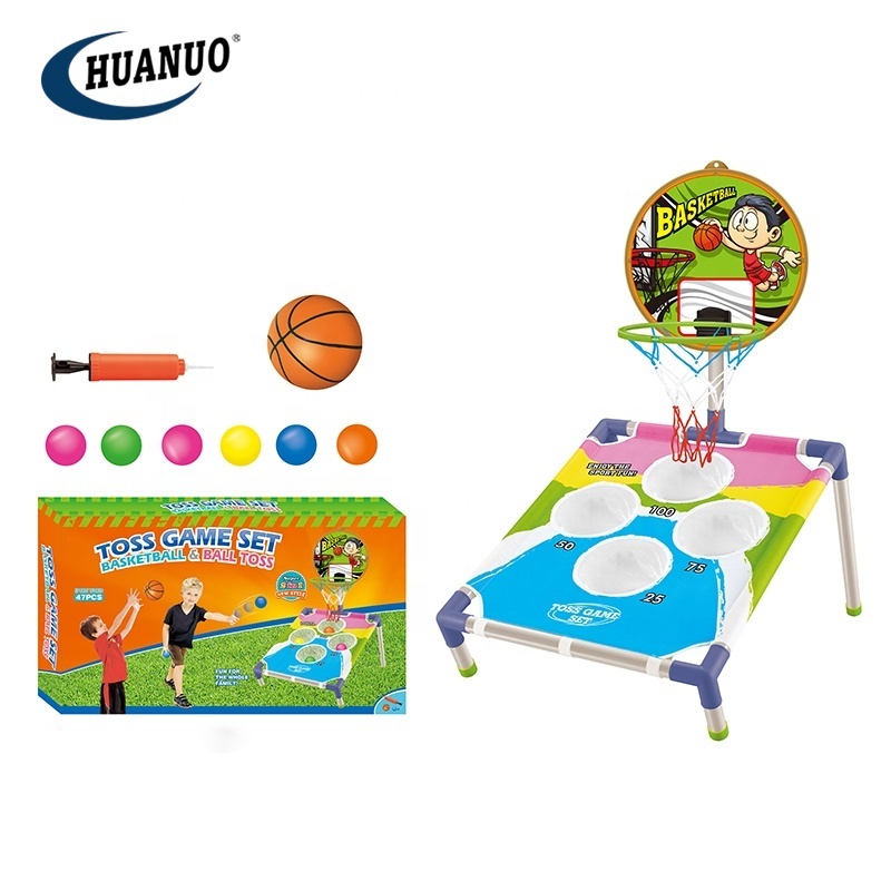 Kids indoor sport game toys hanging mini basketball board basketball hoop