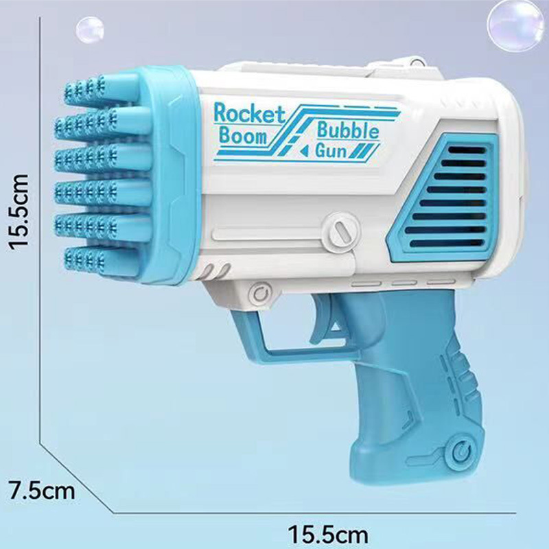 Summer Toy Space bubble gun with light Rechargeable battery bubble gun machine automatic