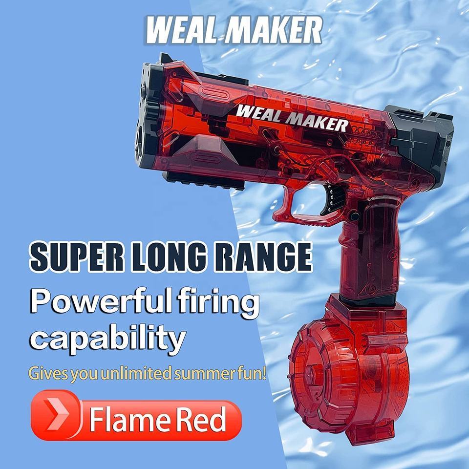 Strongest Electric Water Gun Pistol for Adult Kid Automatic Electric Water Gun Toy High Pressure Powerful Water Squirt Gun