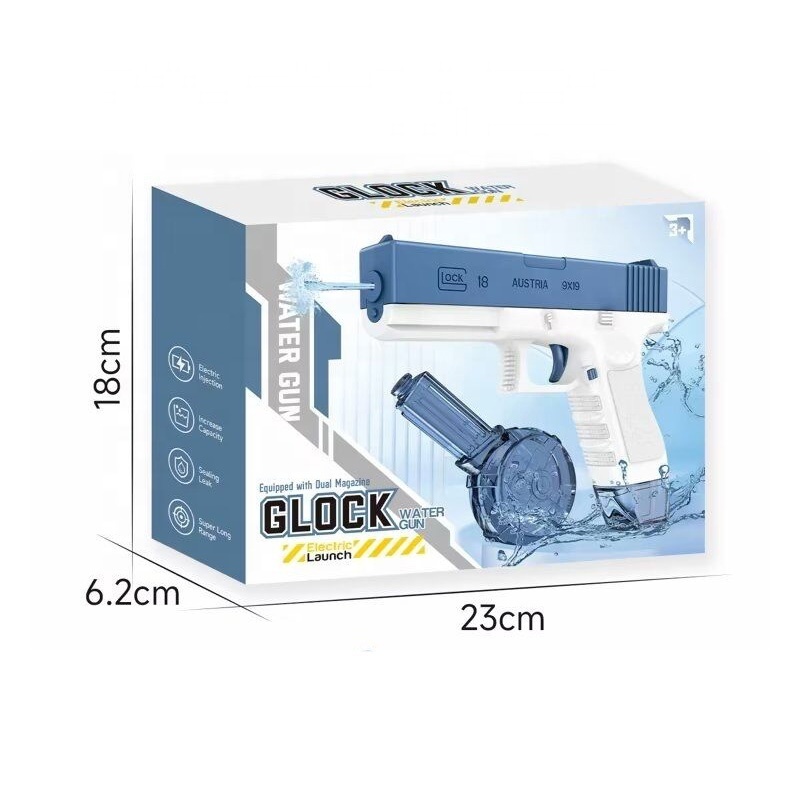 Other Outdoor Summer Toy Electric Water Gun With Double Magazine Automatic Water Gun