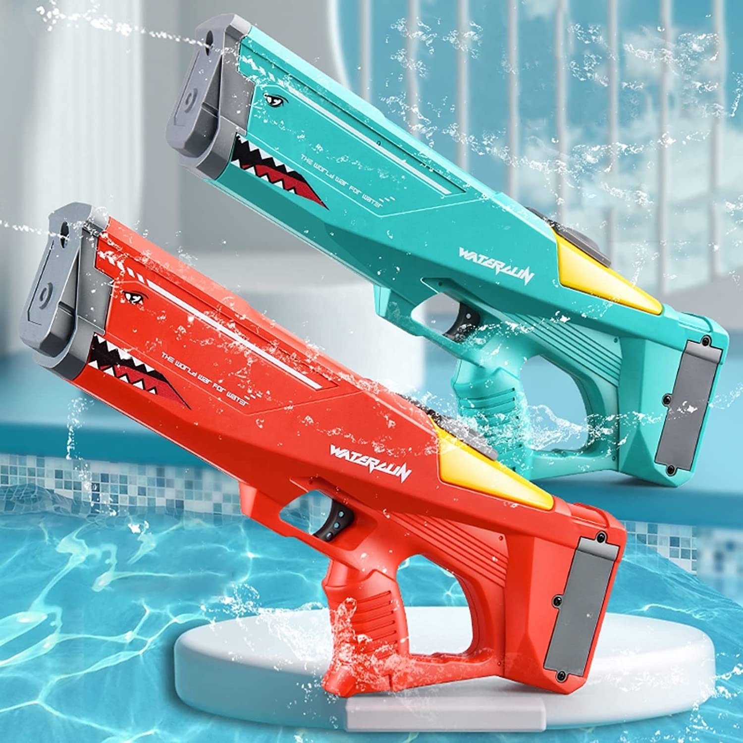 2023 Hot Selling Shark Electric Water Gun For Adults Kids automatic water gun Super Soaker Outdoor Shooting Game Toys