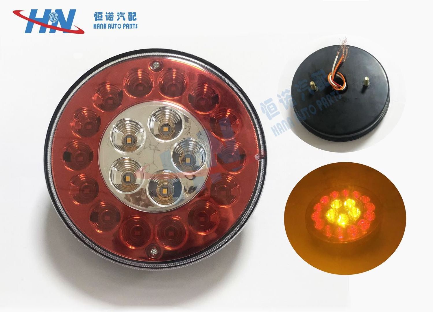 24V LED 4 inch Round Side /Marker /Tail Lights for Universal  trucks