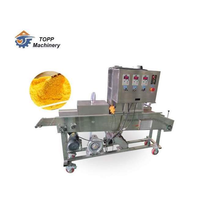 Automatic batter breading fried chicken breadcrumbs bread crumbs coating machine