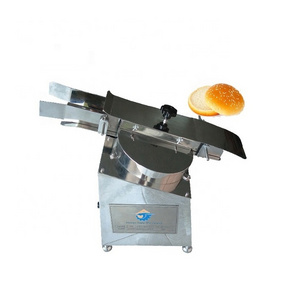 Horizontal bakery usage hotdog bread bun hamburger bun slicing cutting slicer machine