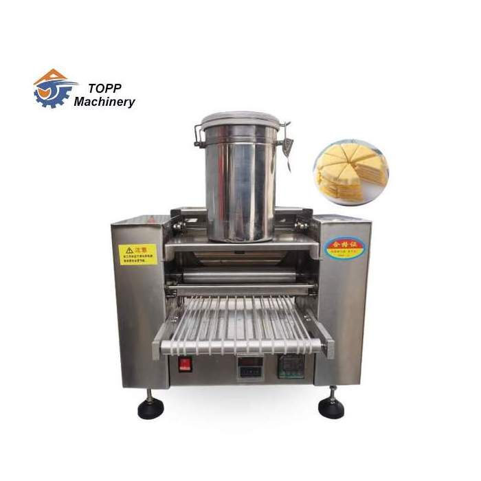 Good price layer cake crepes cake  pancake frying pan thousand layer cake machine