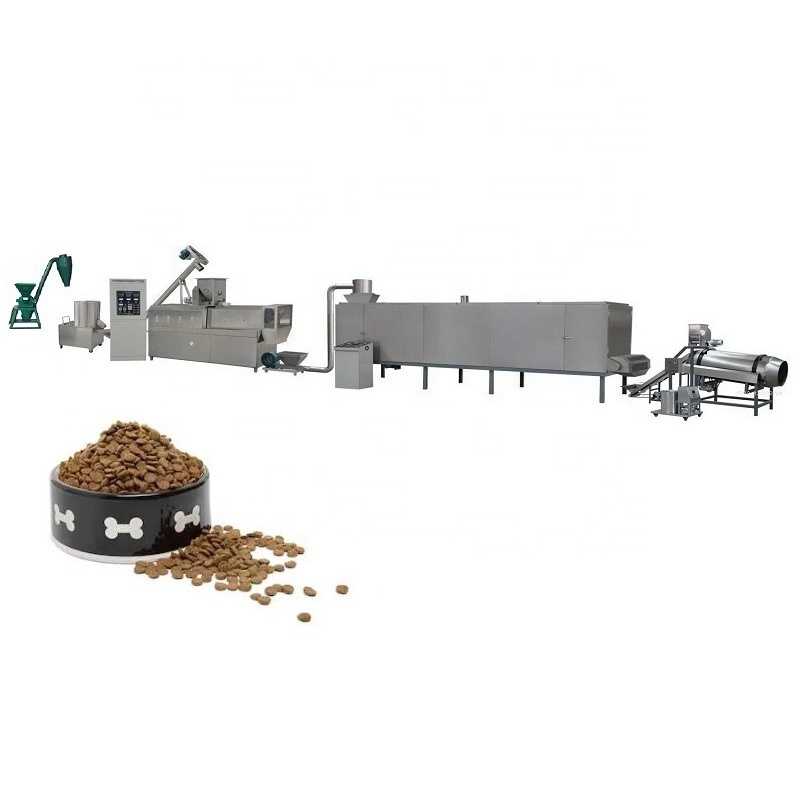 Pellet feed crumble dog food extruder cat pet food processing floating fish feed machine pellet extruder production line