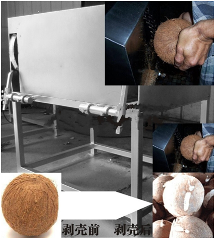 Popular coconut shell grinding coconut shell crusher coconut peeling sheller machine