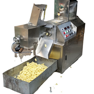 Popular mold custom corn chips puffed rings pop snack extruder machine