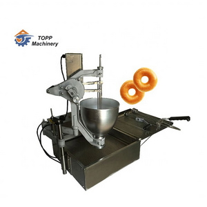 Small scale commercial electric donut doughnut maker fryer making machines mochi donut machine