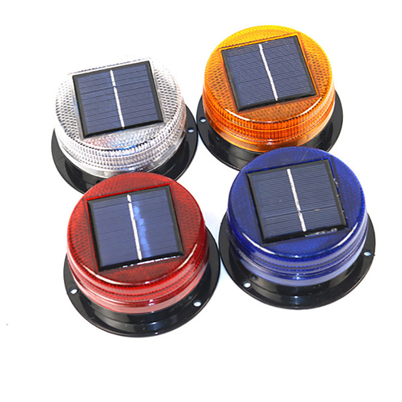 Night warning flash light LED Solar waterproof Flash Ceiling strobe light traffic and road Beacon Car roof light