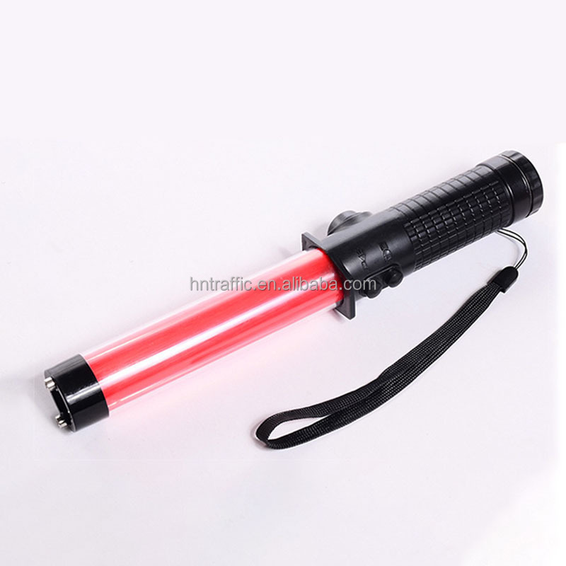 Cheap safety traffic wands led traffic baton led light with horn command Rechargeable 26cm 30cm  54cm