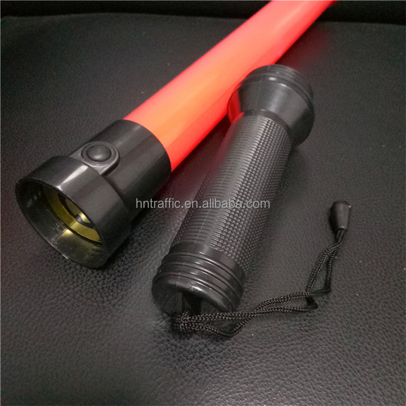 Security LED Traffic Baton Torch Light Led Traffic Wand With 2AA Battery