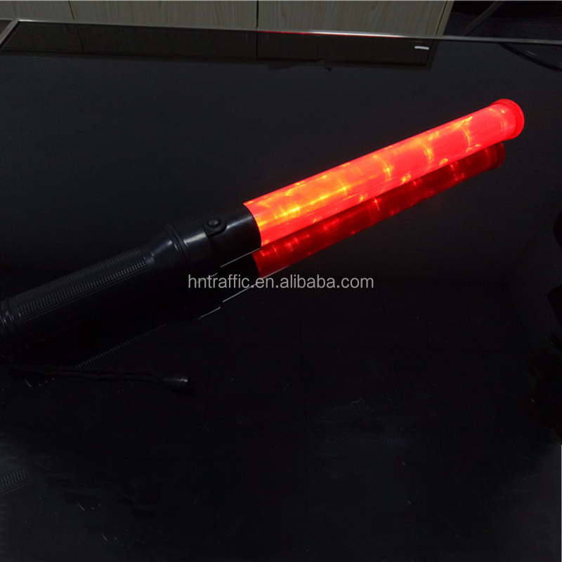 Security LED Traffic Baton Torch Light Led Traffic Wand With 2AA Battery