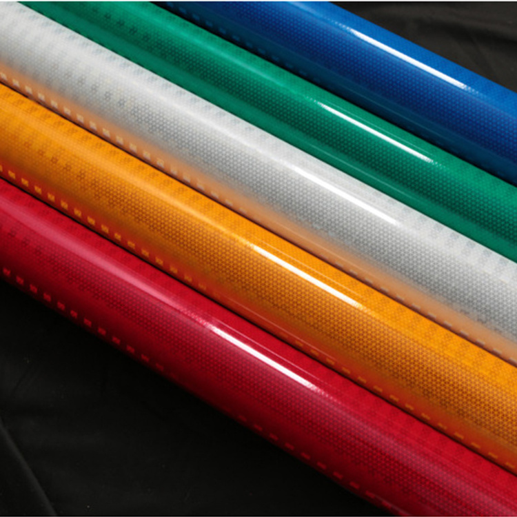 vinyl mylar highly roll sheeting self adhesive printing sheet pvc stripe warning traffic signs engineering grade reflective film