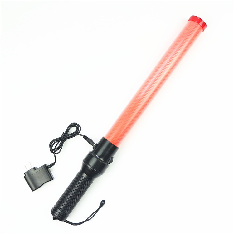 Multiple sizes traffic wand light  led flashlight baton rechargeable traffic baton stick