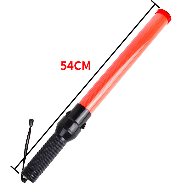 high-capacity Battery led traffic baton stick size 54cm/customized rechargeable led strobe light baton