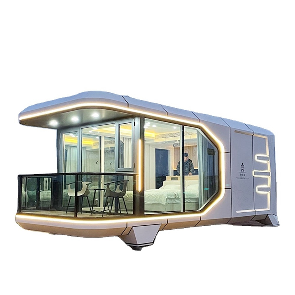 Outdoor Eco Capsule House Luxury Pod Space Capsule Hotel Capsule Room Prefab Apple Cabin Container House