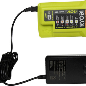 OP403 Adapter charger For Ryobi LUB40V Lithium-ion Battery Electric Tool Charger Overcharge Protection With USB And 3W Light