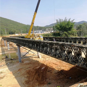 Disaster Relief Fast Built Portable Steel Structure Truss Bridge for Vehicles Passing