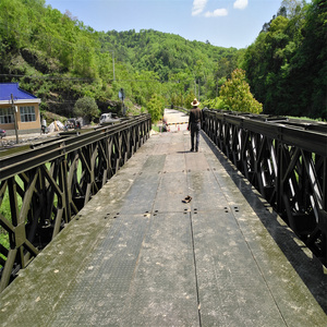 Prefab American Standard European Certified Design Steel Structure Bridge Manufacturer Bailey Truss Bridge